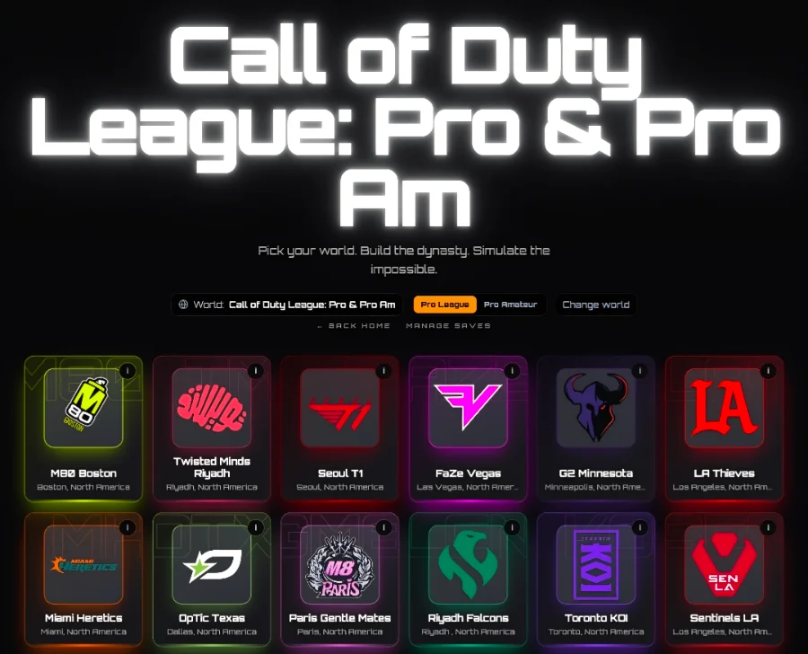 Call of Duty League: Pro & Pro Am cover art